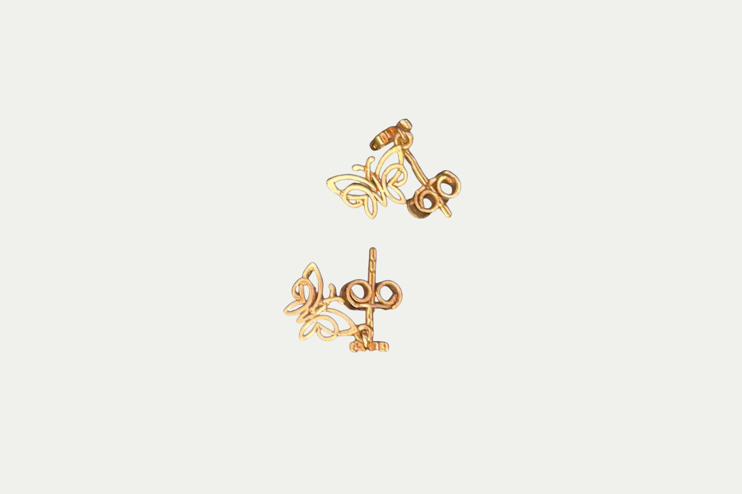 Golden Butterflies Earrings