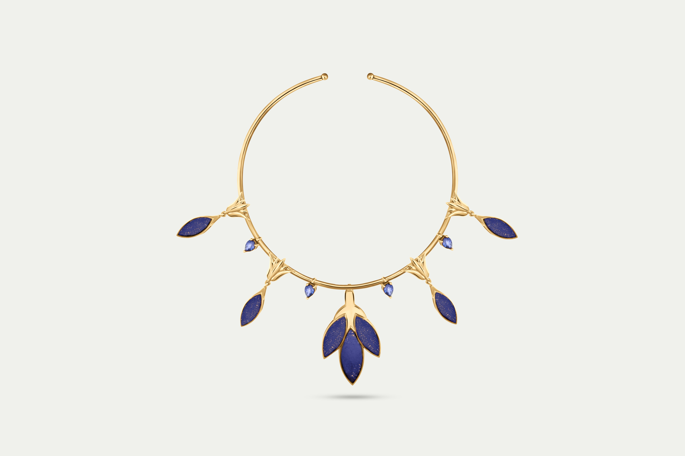 Nile Lotus Gold Necklace