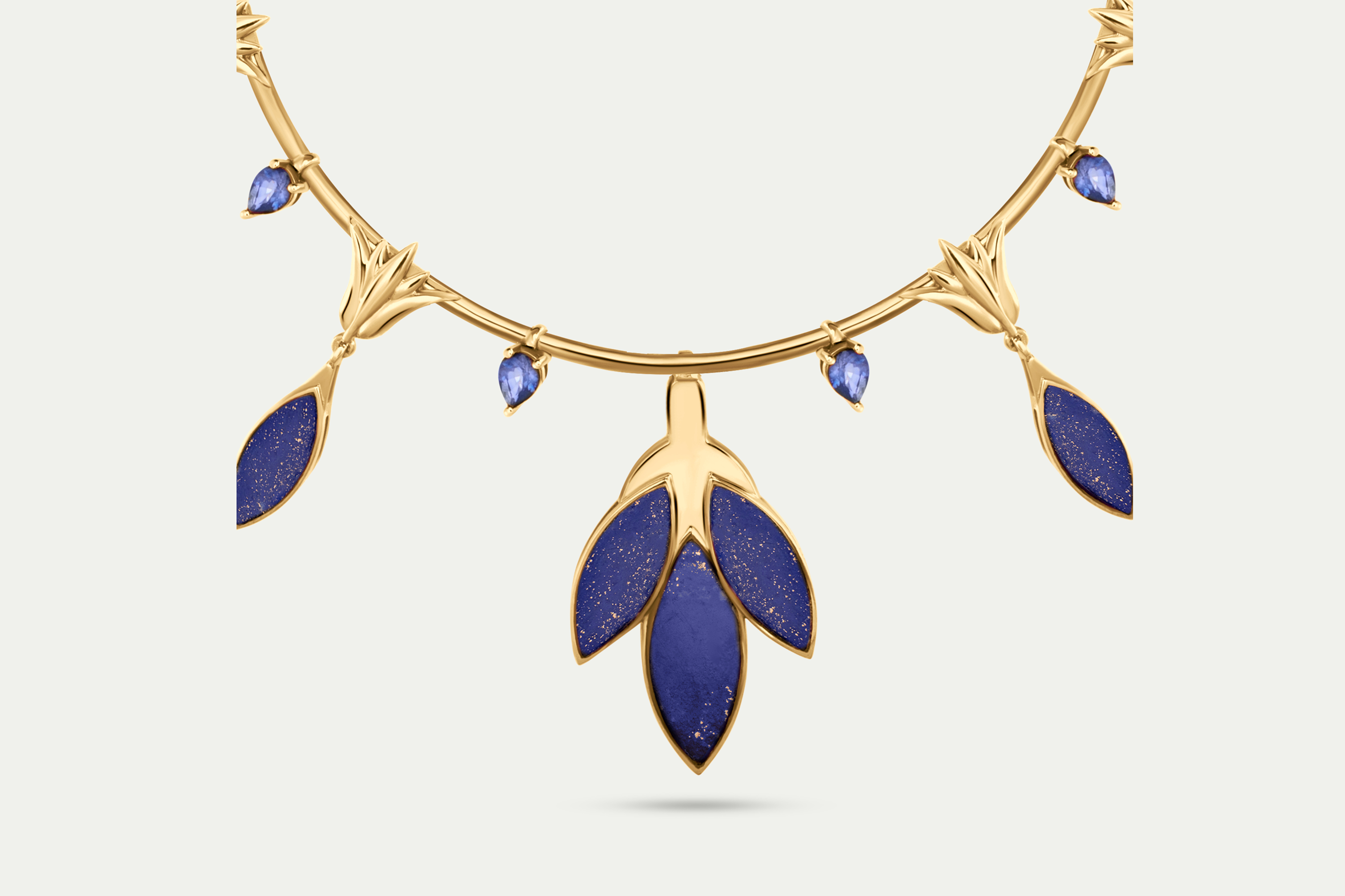 Nile Lotus Gold Necklace