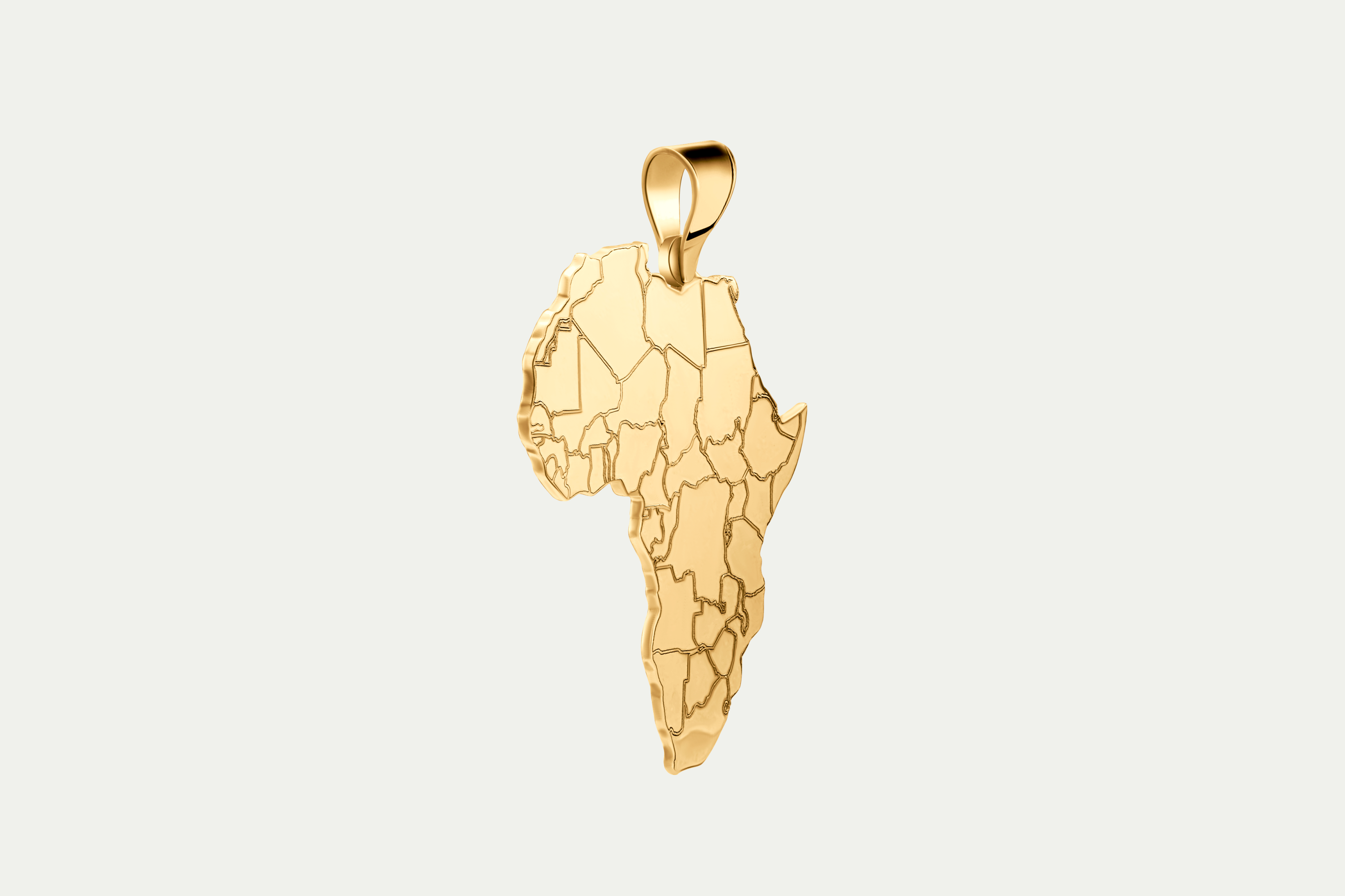 Africa Map Pendant