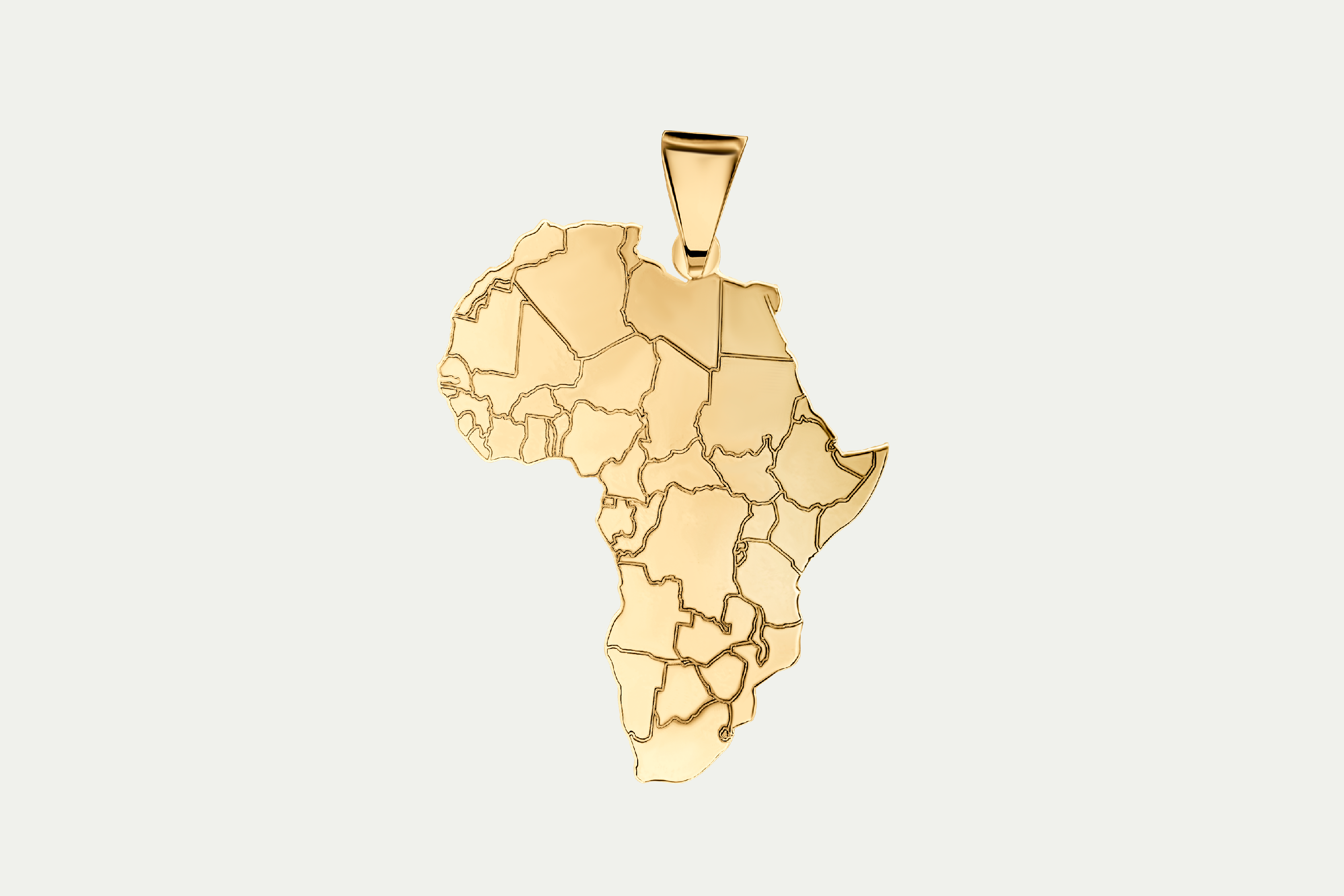 Africa Map Pendant