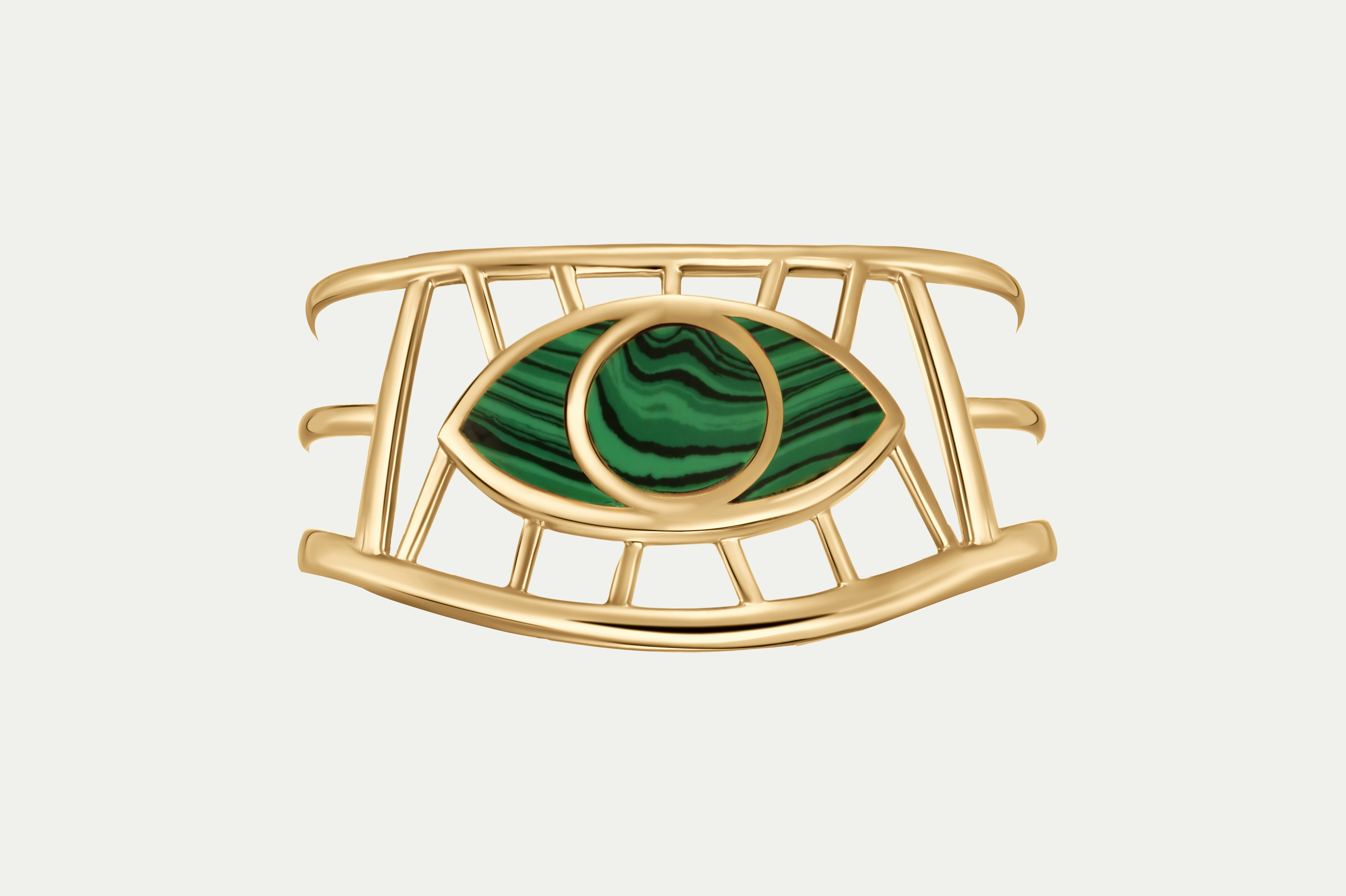 Eye of Horus Gold Bangle