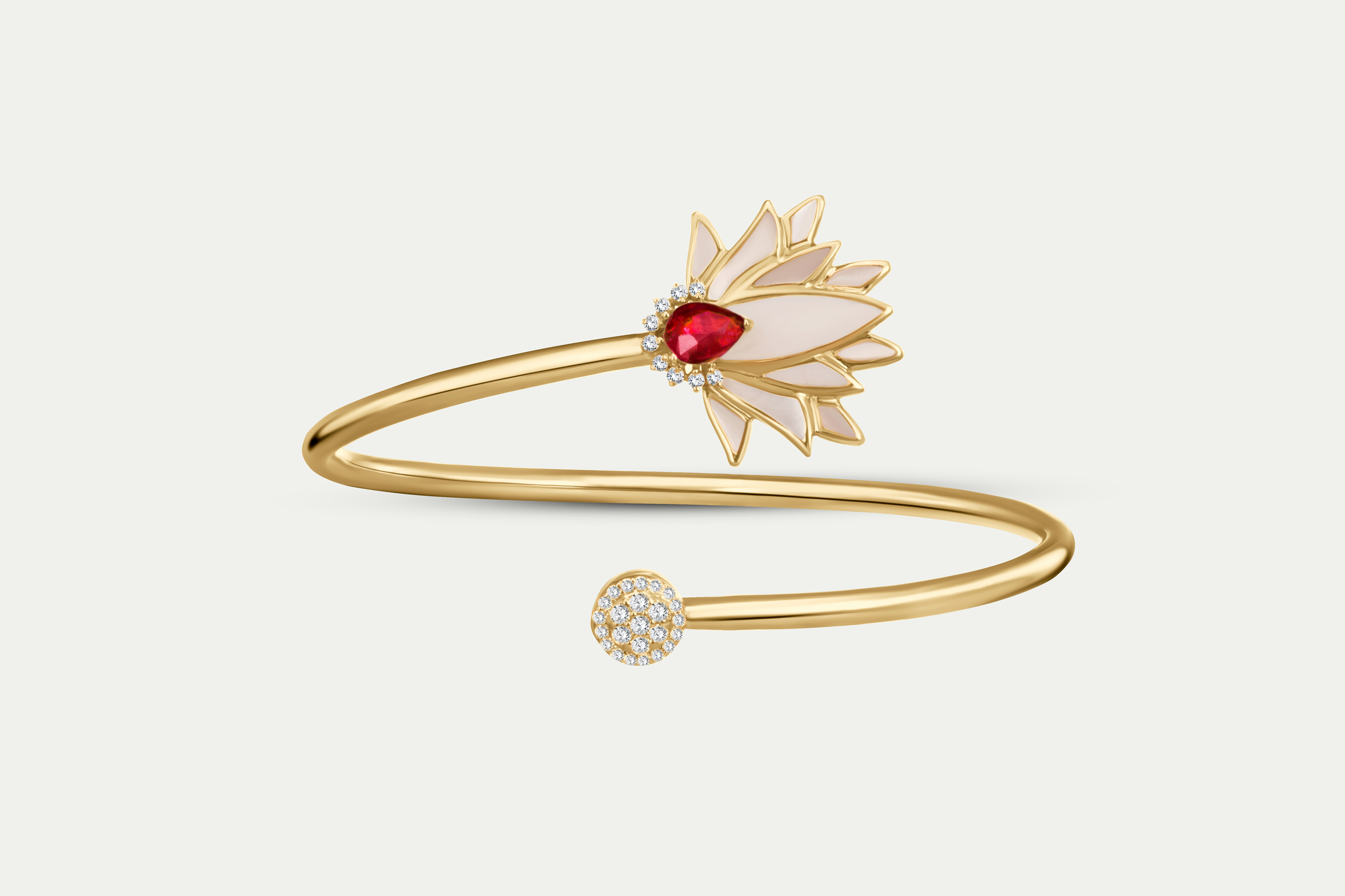 Golden Petal  Bangle