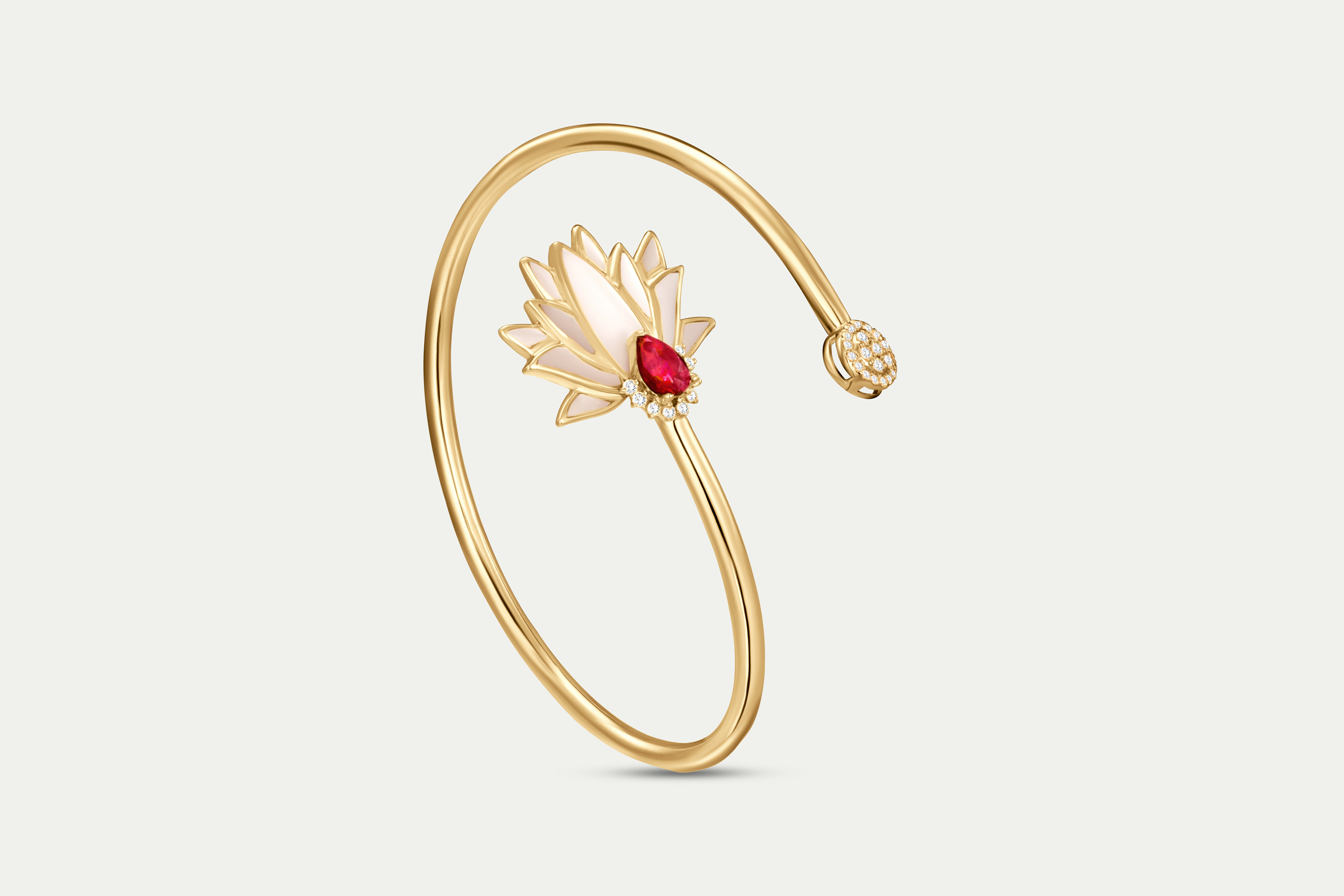 Golden Petal  Bangle