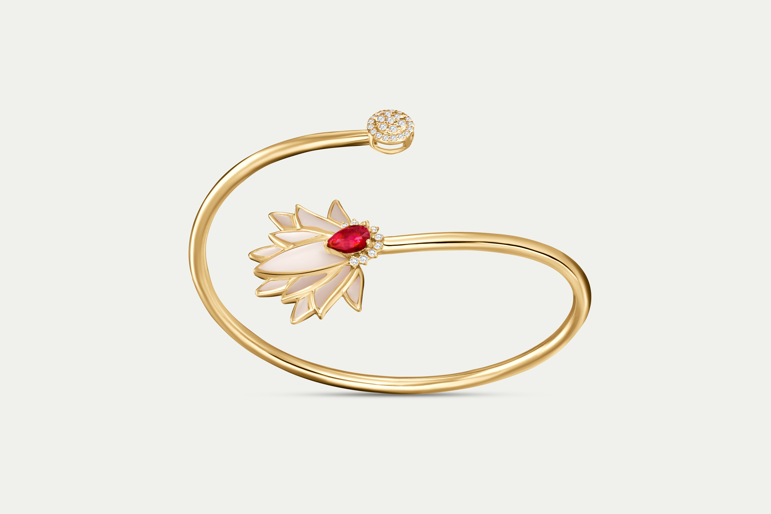 Golden Petal  Bangle