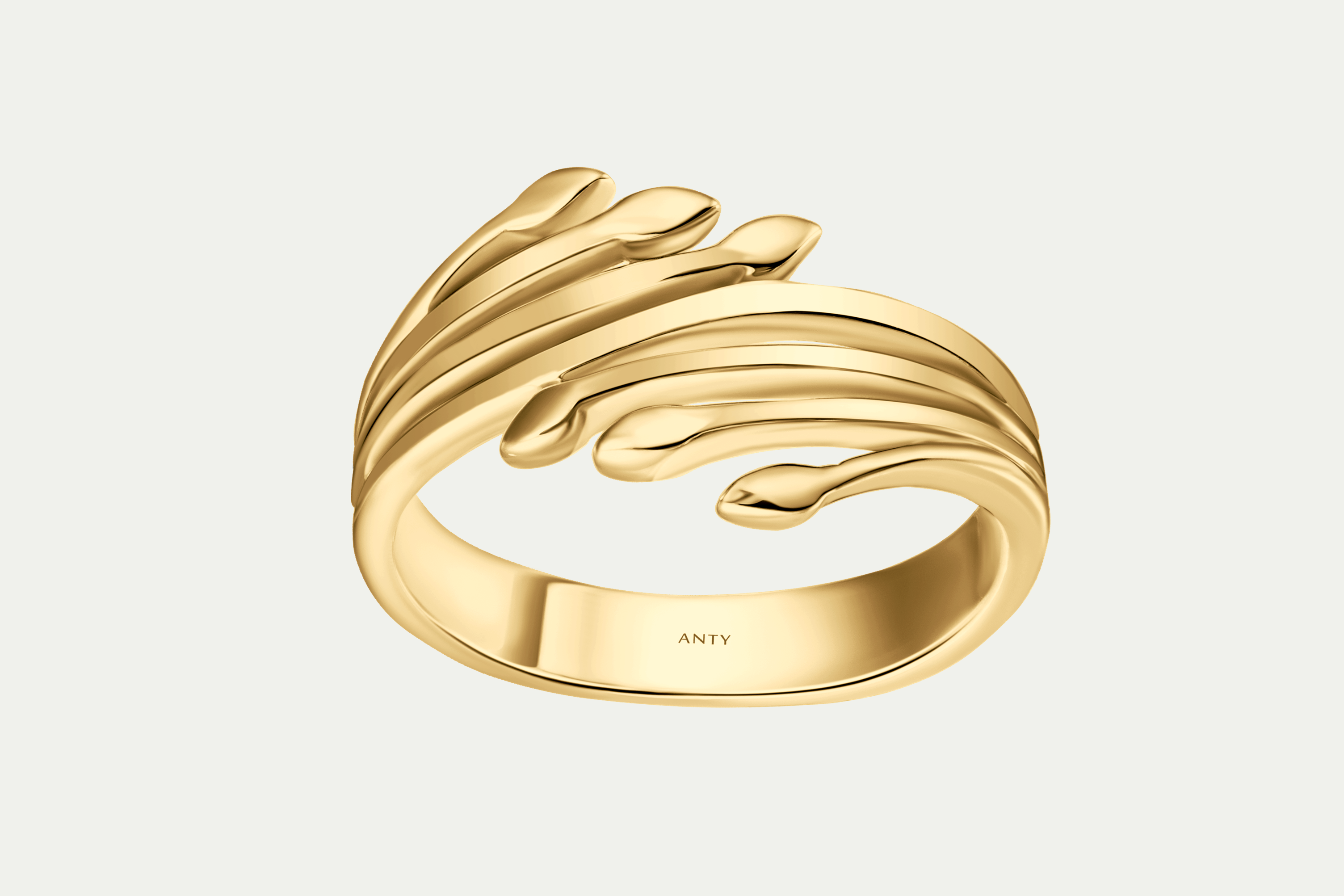 Hug Me Ring in Yellow Gold | Elegant Gold Rings – ANTY