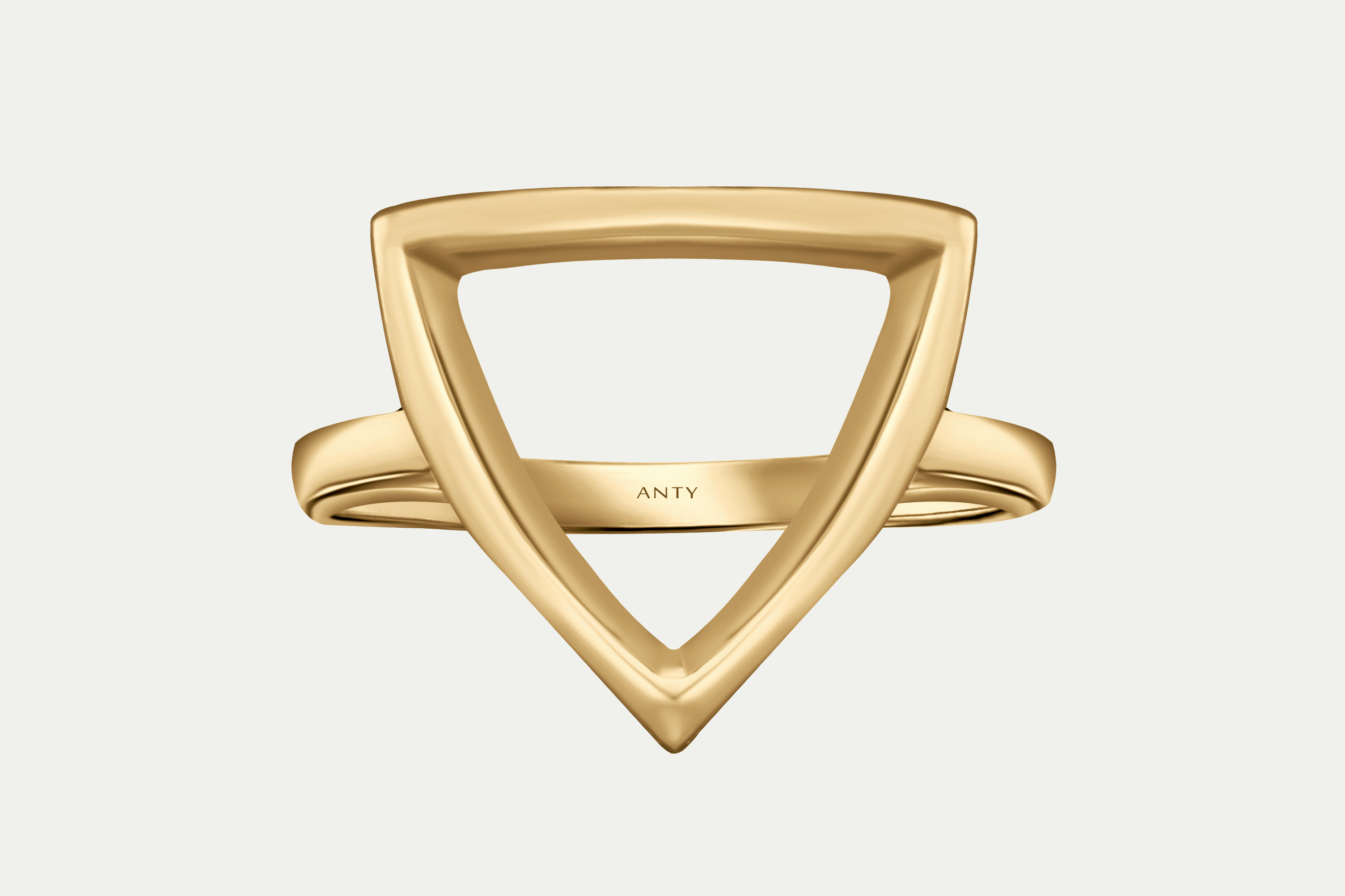 Pyrmid Rings Pyramid Ring in Yellow Gold | Elegant Gold Rings – ANTY