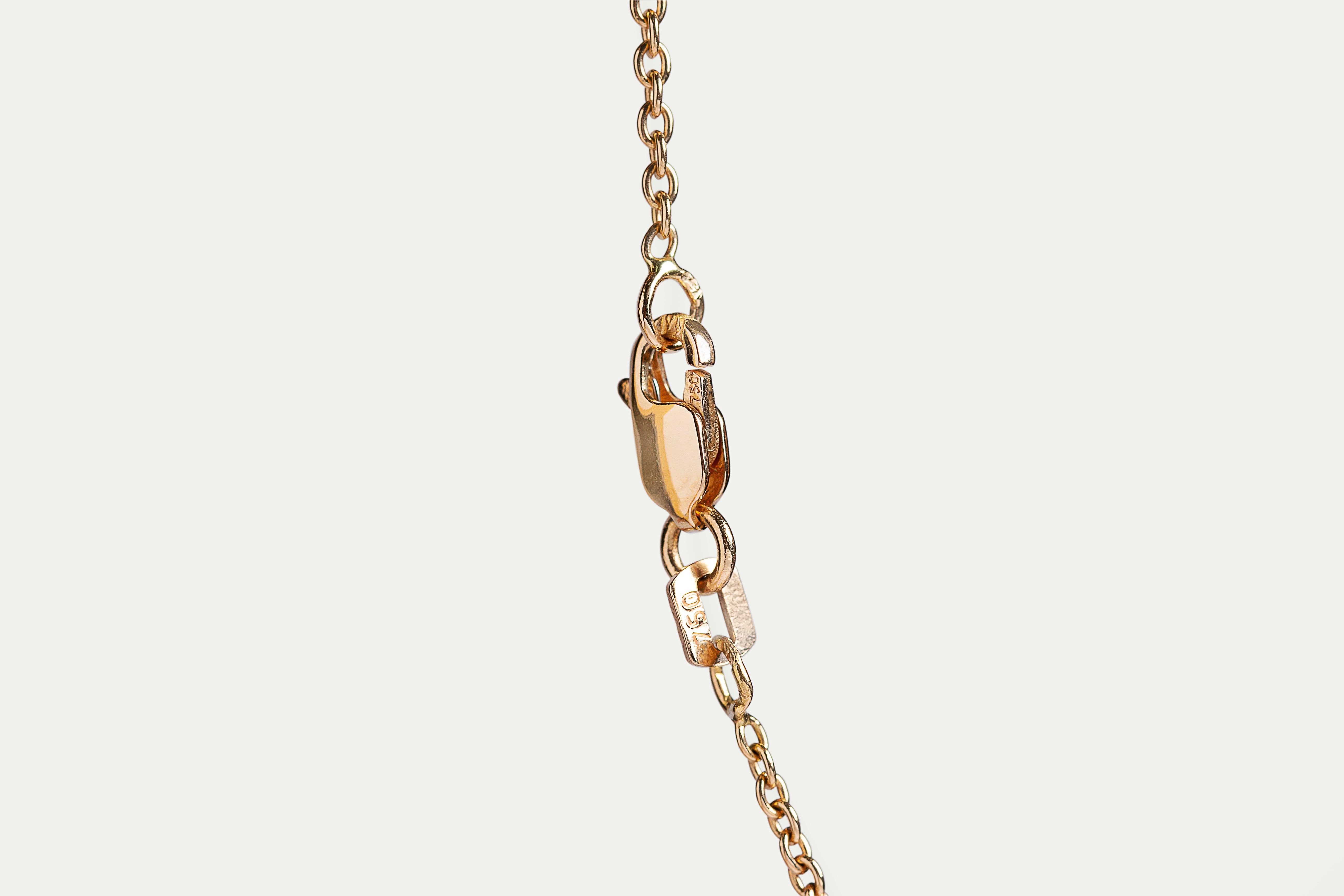 Dover diamond necklace in yellow gold - Anty
