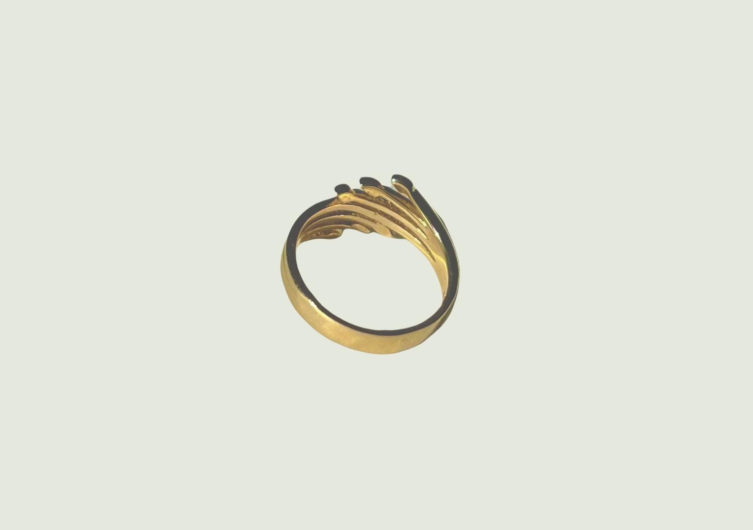 Hug Me Ring in Yellow Gold | Elegant Gold Rings – ANTY
