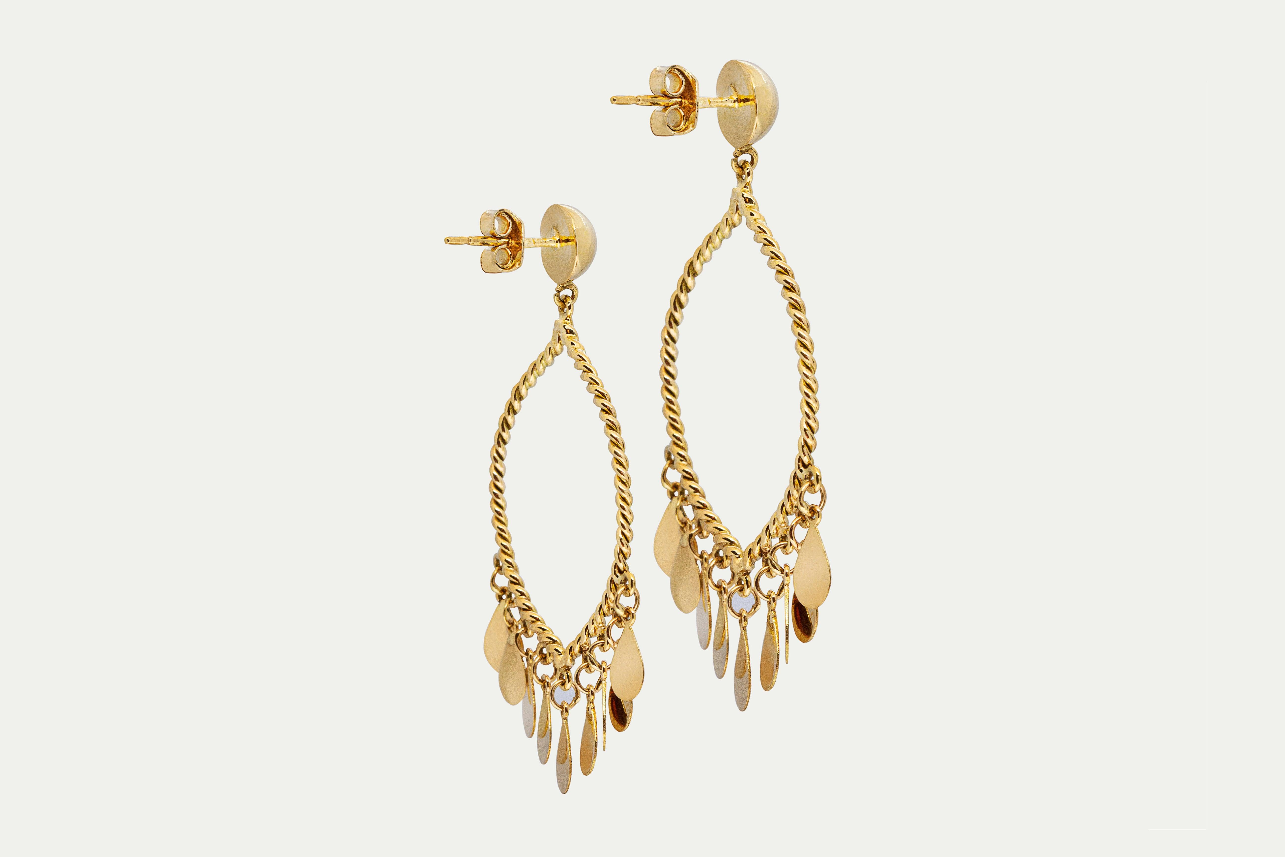 Turner earrings in yellow gold - Anty