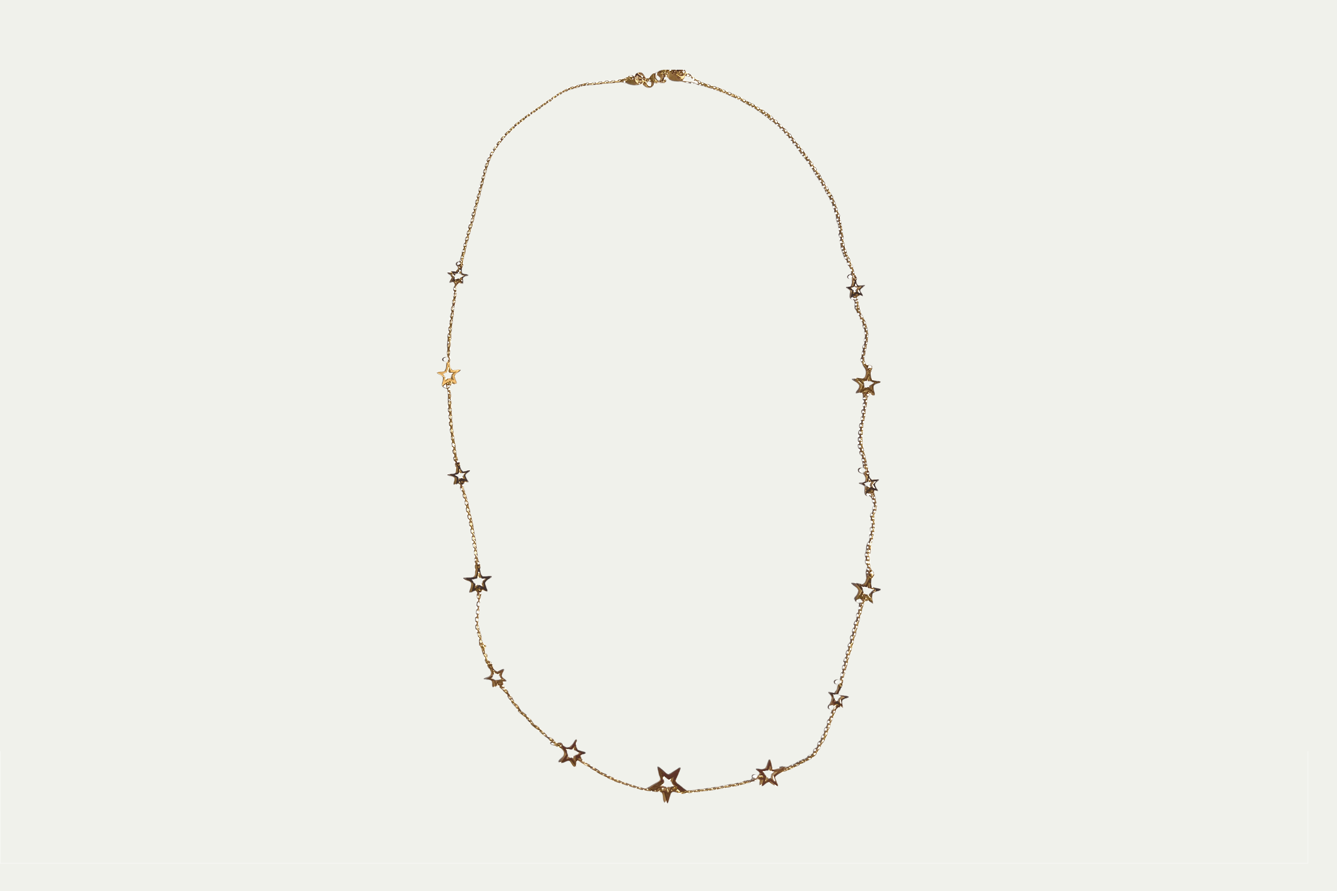 Necklace 18k yellow gold  Length 73 cm